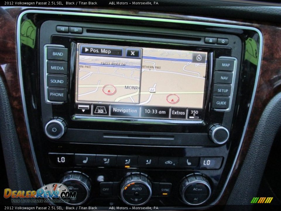 2012 Volkswagen Passat 2.5L SEL Black / Titan Black Photo #15