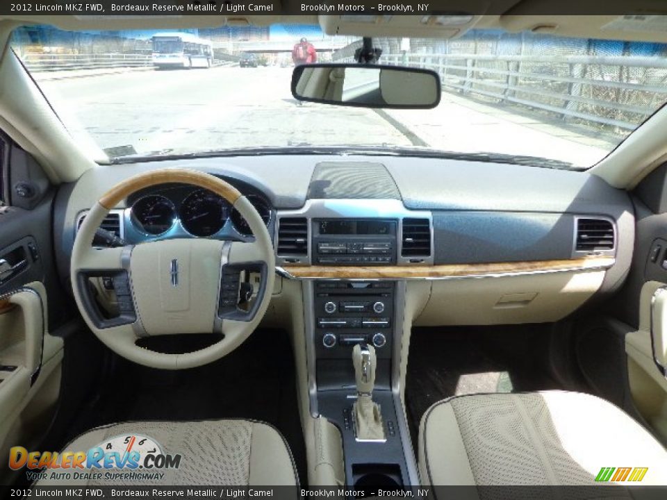 2012 Lincoln MKZ FWD Bordeaux Reserve Metallic / Light Camel Photo #35