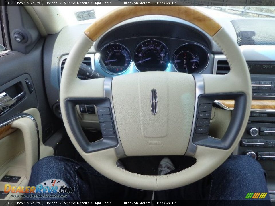 2012 Lincoln MKZ FWD Bordeaux Reserve Metallic / Light Camel Photo #36