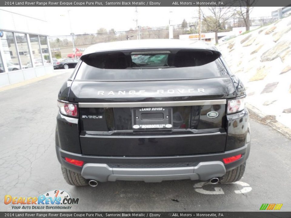 2014 Land Rover Range Rover Evoque Coupe Pure Plus Santorini Black Metallic / Ebony Photo #5