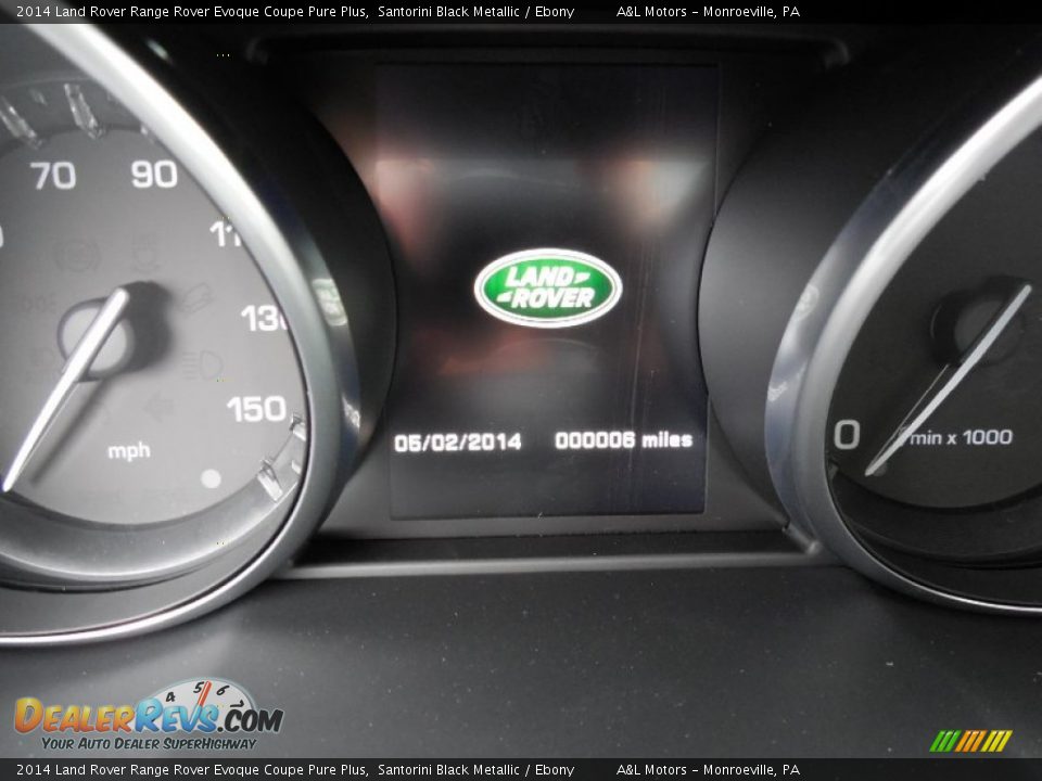 2014 Land Rover Range Rover Evoque Coupe Pure Plus Santorini Black Metallic / Ebony Photo #20
