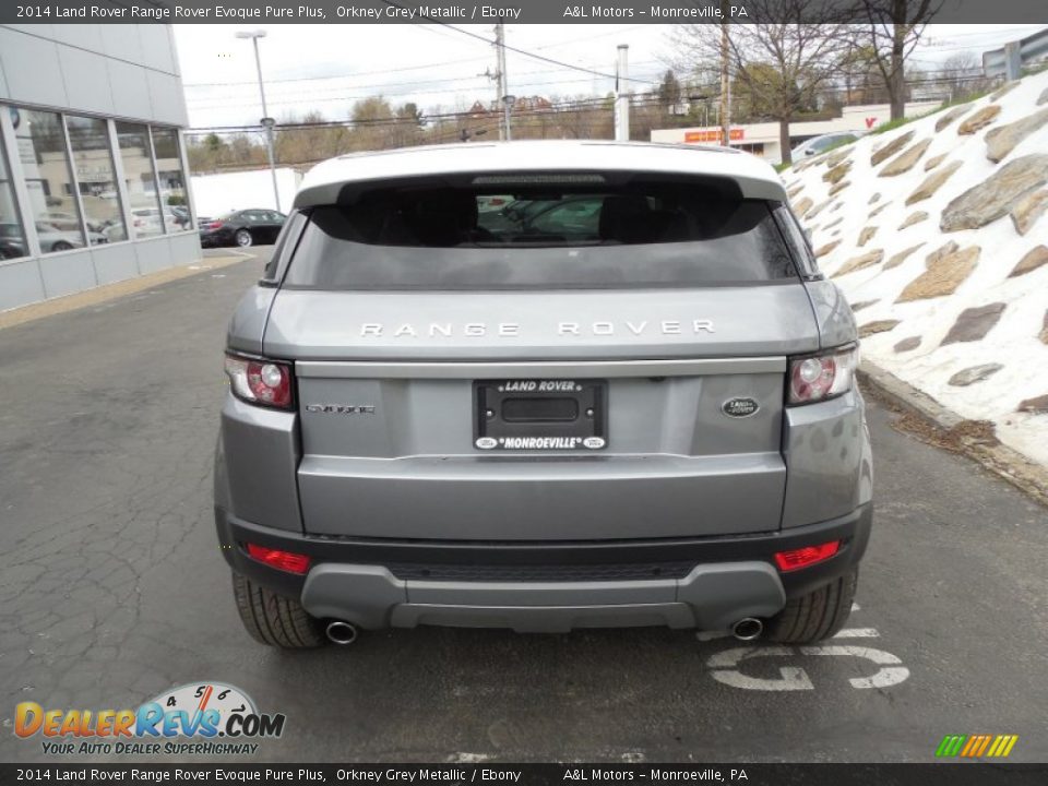 2014 Land Rover Range Rover Evoque Pure Plus Orkney Grey Metallic / Ebony Photo #5