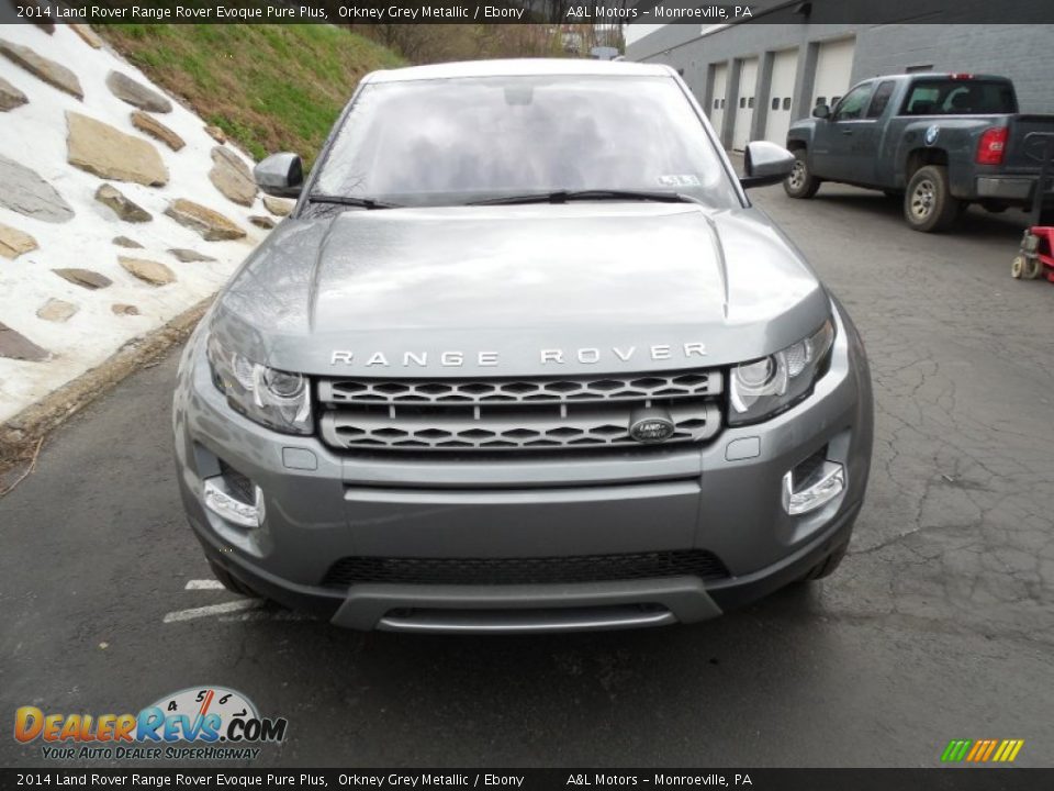 2014 Land Rover Range Rover Evoque Pure Plus Orkney Grey Metallic / Ebony Photo #8