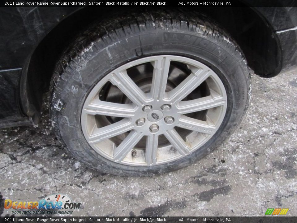 2011 Land Rover Range Rover Supercharged Santorini Black Metallic / Jet Black/Jet Black Photo #3