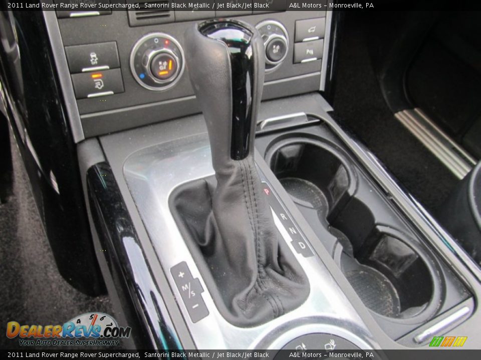 2011 Land Rover Range Rover Supercharged Santorini Black Metallic / Jet Black/Jet Black Photo #16