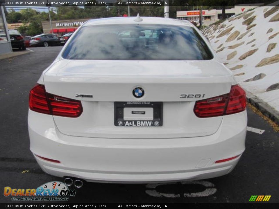 2014 BMW 3 Series 328i xDrive Sedan Alpine White / Black Photo #5
