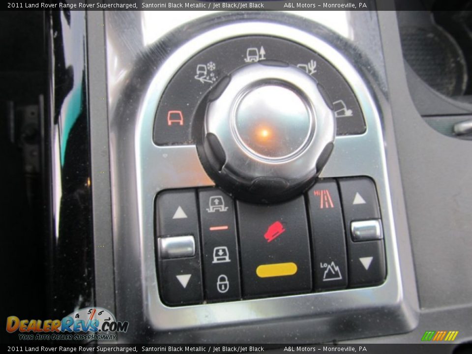2011 Land Rover Range Rover Supercharged Santorini Black Metallic / Jet Black/Jet Black Photo #17