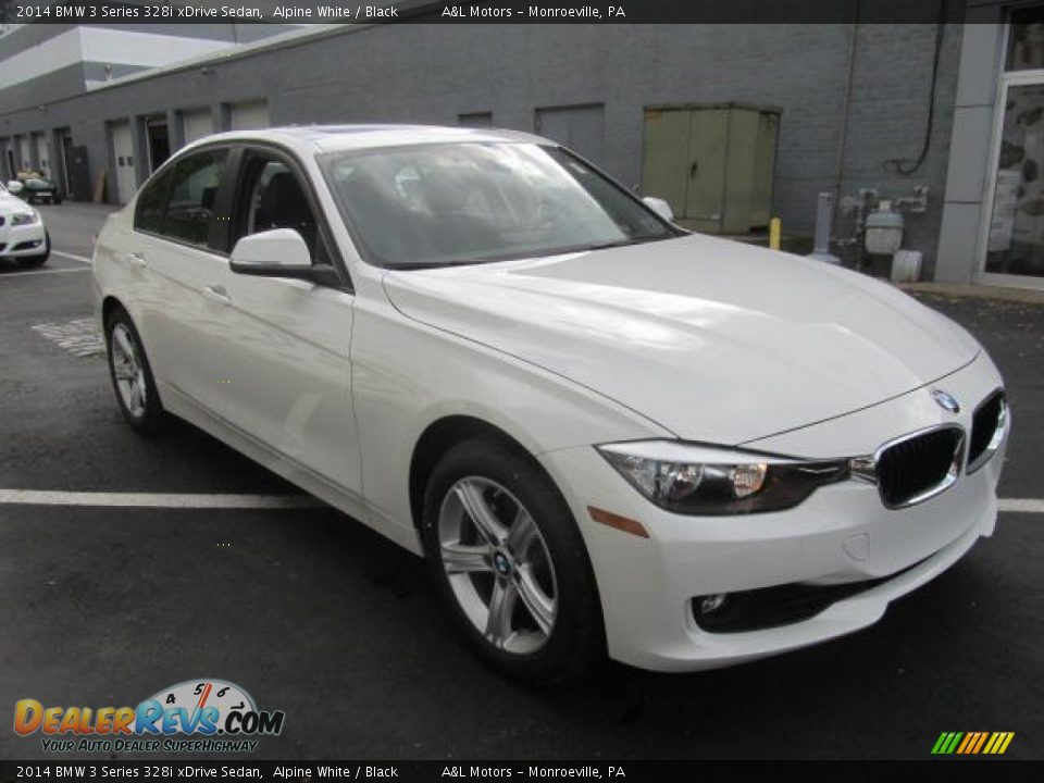 2014 BMW 3 Series 328i xDrive Sedan Alpine White / Black Photo #7