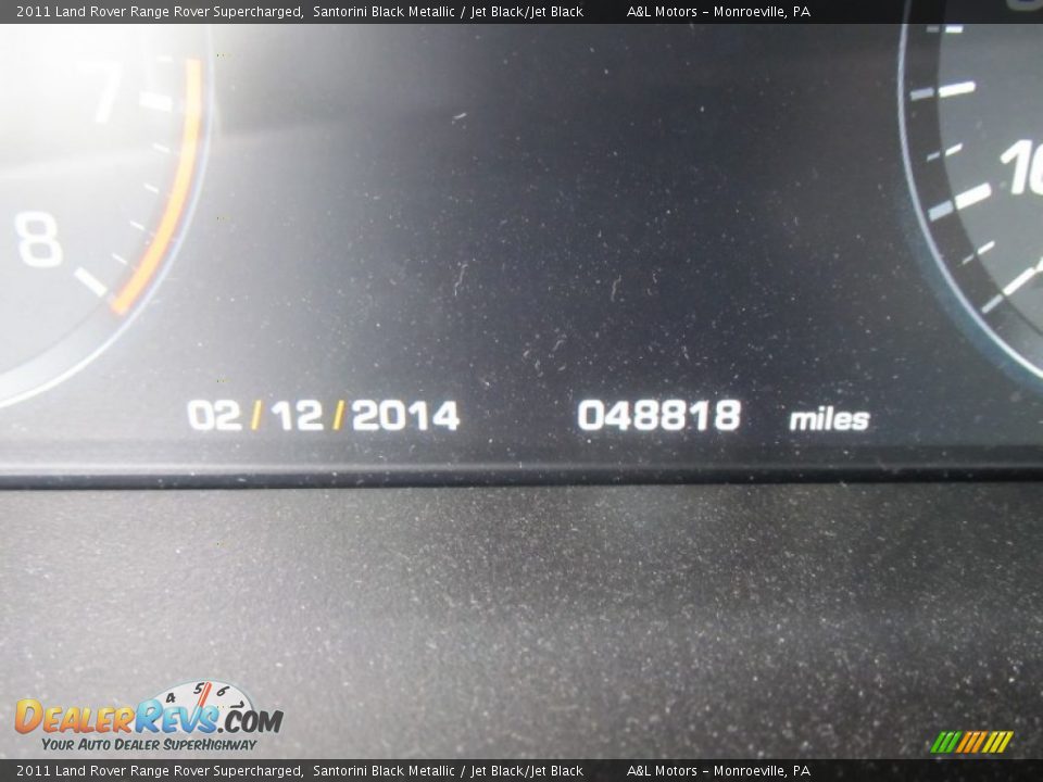 2011 Land Rover Range Rover Supercharged Santorini Black Metallic / Jet Black/Jet Black Photo #20