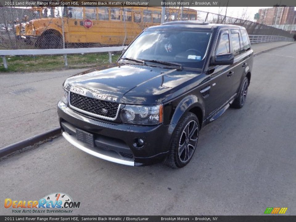 2011 Land Rover Range Rover Sport HSE Santorini Black Metallic / Ebony/Lunar Photo #2