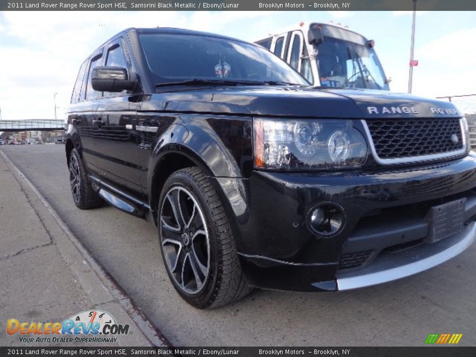 2011 Land Rover Range Rover Sport HSE Santorini Black Metallic / Ebony/Lunar Photo #3