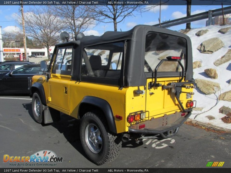 AA Yellow 1997 Land Rover Defender 90 Soft Top Photo #4