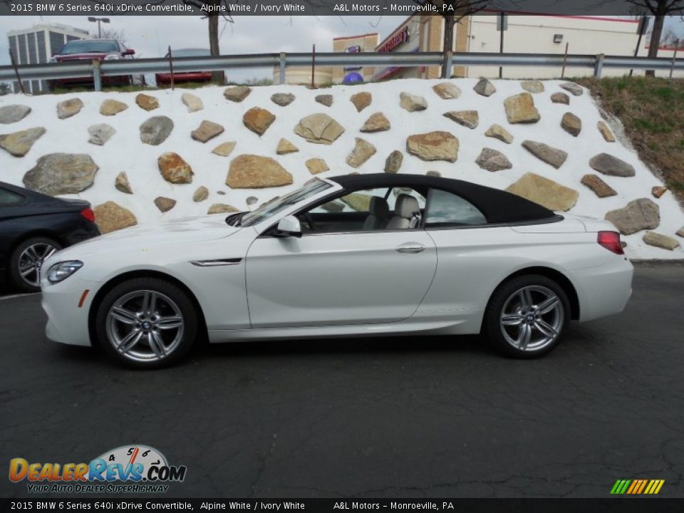 Alpine White 2015 BMW 6 Series 640i xDrive Convertible Photo #2
