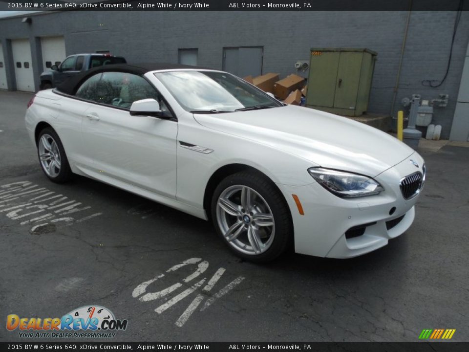 Front 3/4 View of 2015 BMW 6 Series 640i xDrive Convertible Photo #7