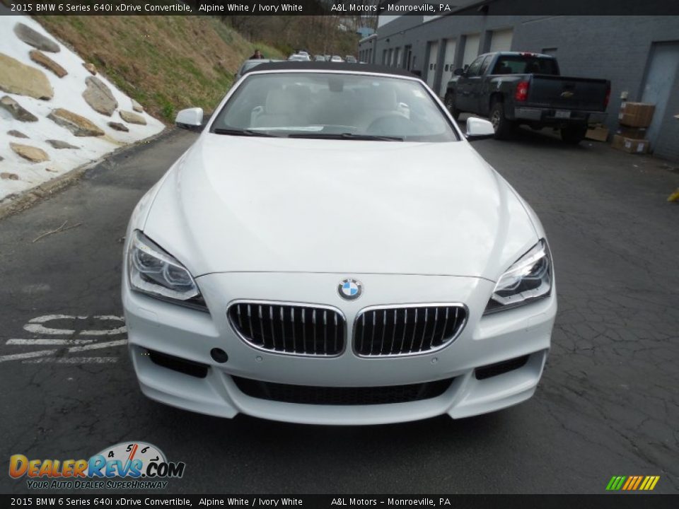 Alpine White 2015 BMW 6 Series 640i xDrive Convertible Photo #8