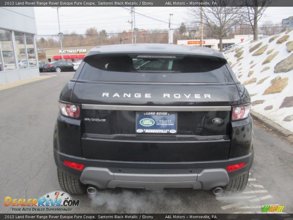 2013 Land Rover Range Rover Evoque Pure Coupe Santorini Black Metallic / Ebony Photo #5