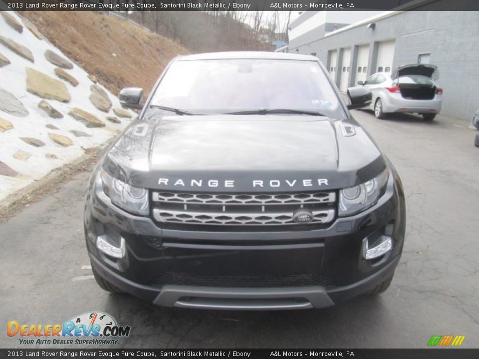2013 Land Rover Range Rover Evoque Pure Coupe Santorini Black Metallic / Ebony Photo #8