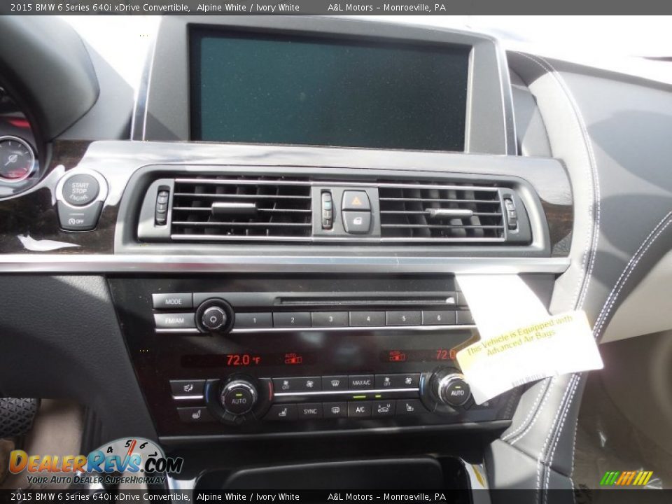 Controls of 2015 BMW 6 Series 640i xDrive Convertible Photo #16