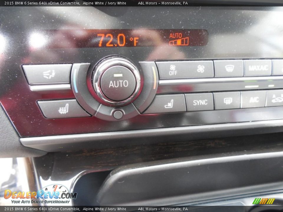 Controls of 2015 BMW 6 Series 640i xDrive Convertible Photo #18