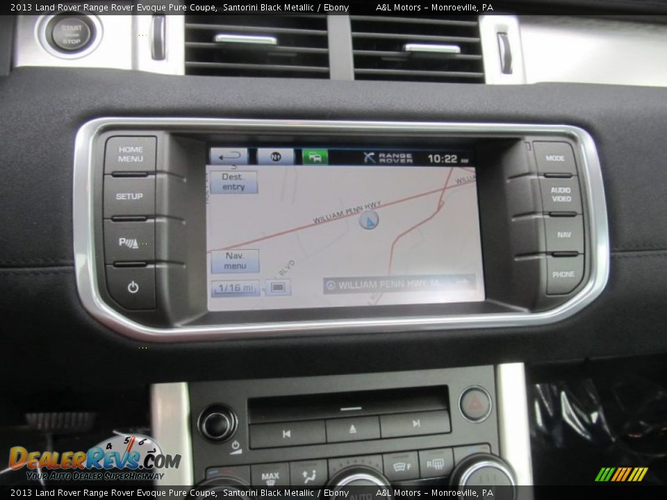 Navigation of 2013 Land Rover Range Rover Evoque Pure Coupe Photo #15