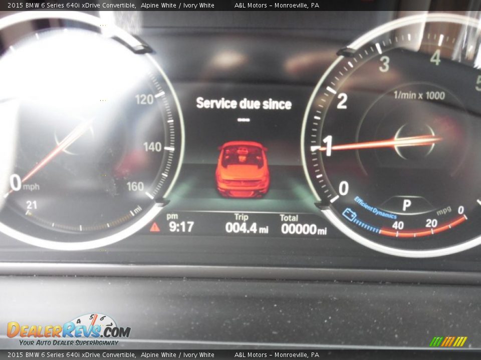 2015 BMW 6 Series 640i xDrive Convertible Alpine White / Ivory White Photo #20