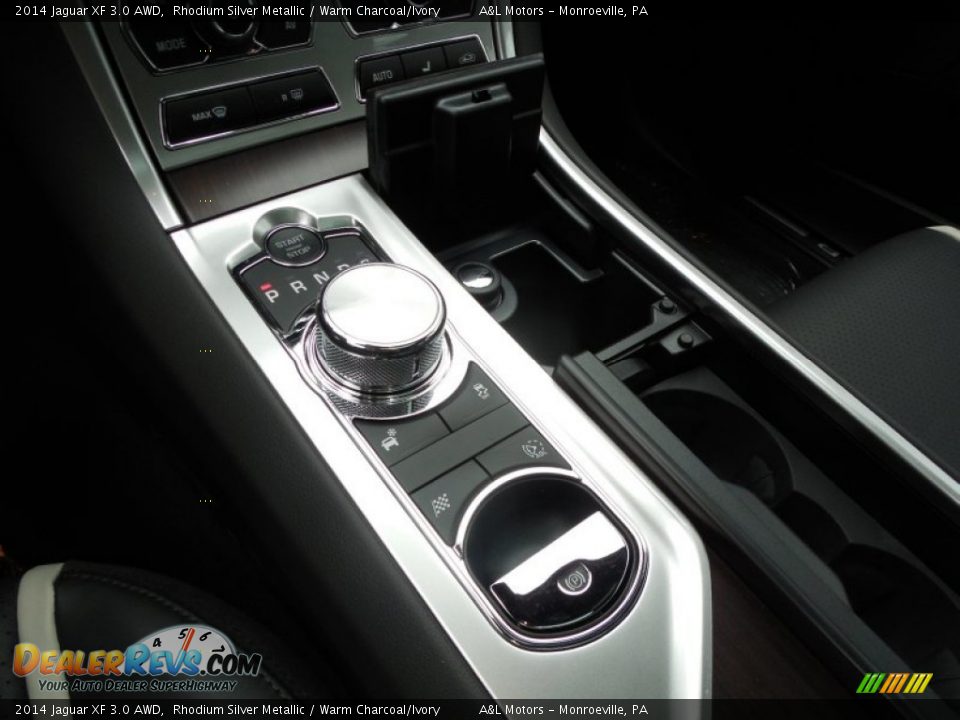 2014 Jaguar XF 3.0 AWD Rhodium Silver Metallic / Warm Charcoal/Ivory Photo #17