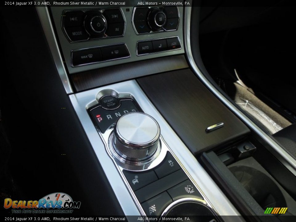 2014 Jaguar XF 3.0 AWD Rhodium Silver Metallic / Warm Charcoal Photo #16