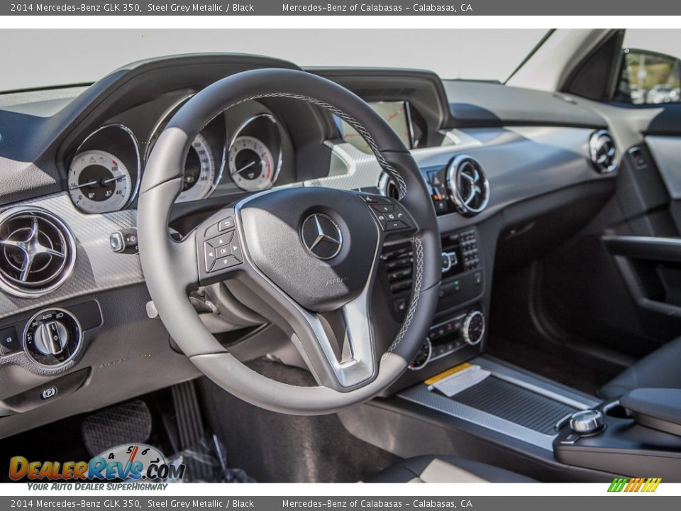 2014 Mercedes-Benz GLK 350 Steel Grey Metallic / Black Photo #5