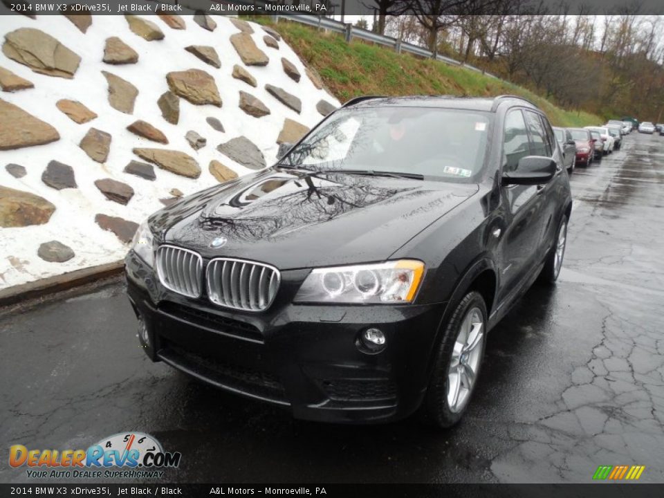 2014 BMW X3 xDrive35i Jet Black / Black Photo #9