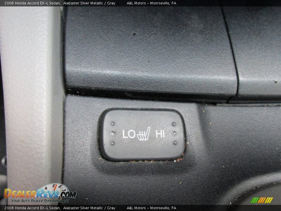 2008 Honda Accord EX-L Sedan Alabaster Silver Metallic / Gray Photo #17
