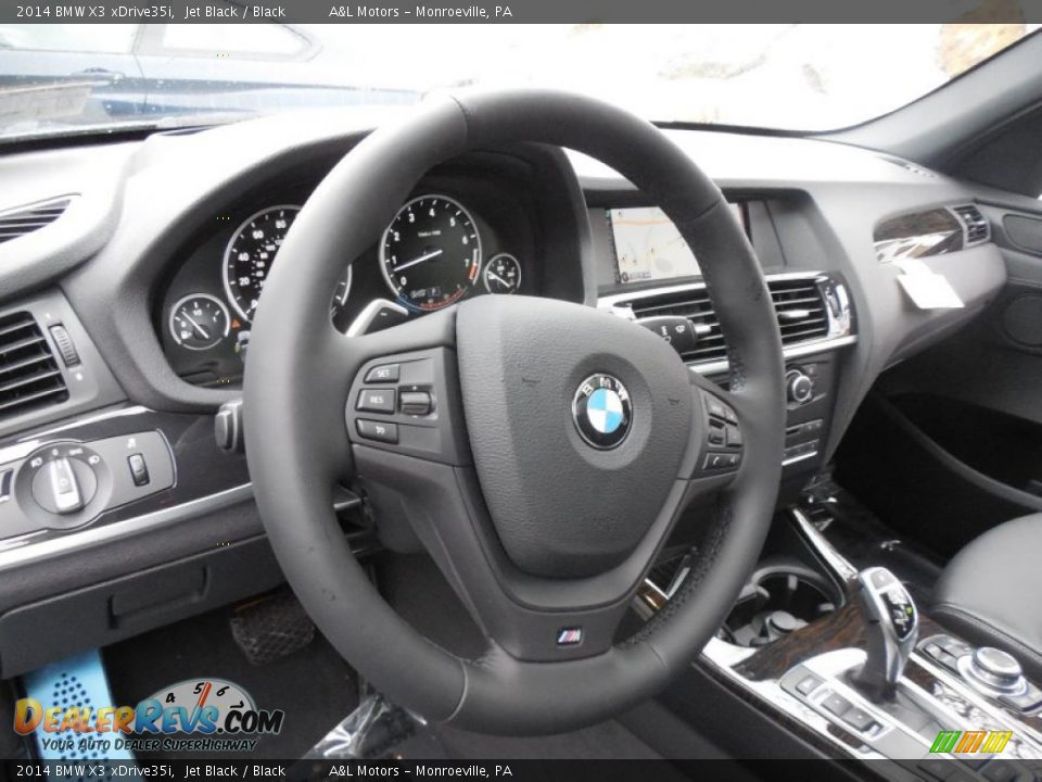2014 BMW X3 xDrive35i Jet Black / Black Photo #14