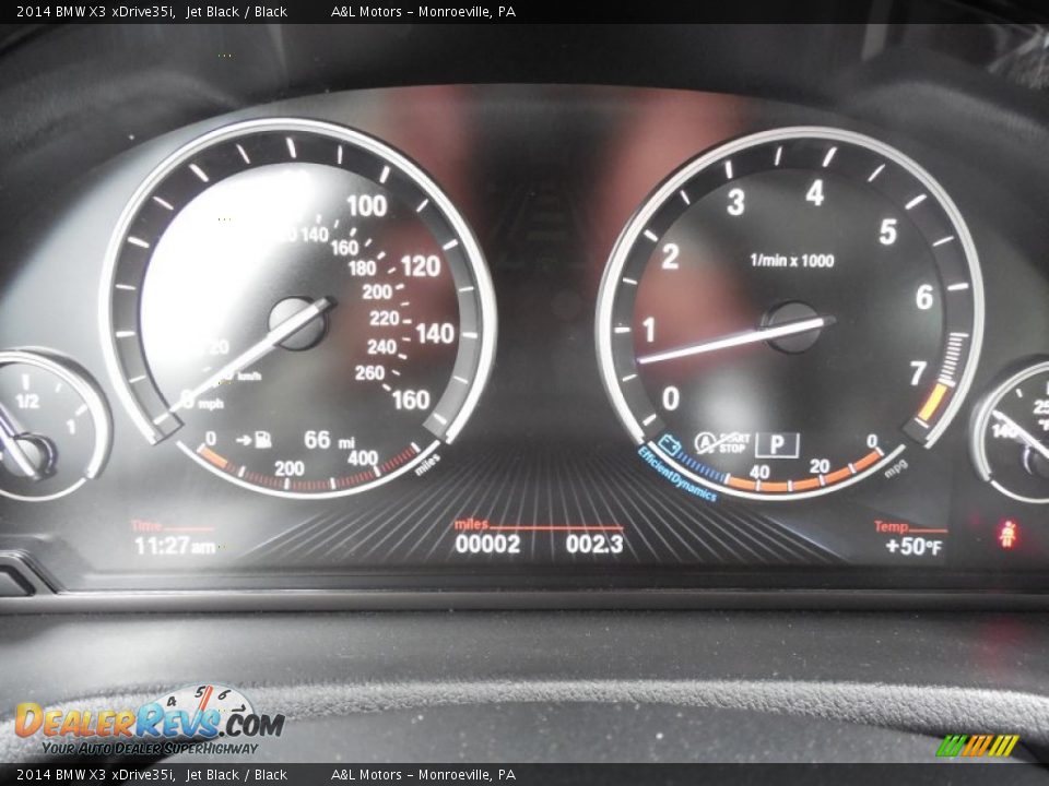 2014 BMW X3 xDrive35i Jet Black / Black Photo #20