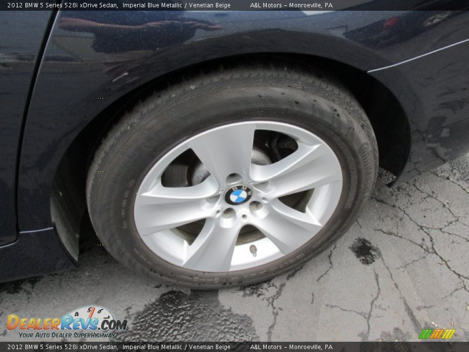 2012 BMW 5 Series 528i xDrive Sedan Imperial Blue Metallic / Venetian Beige Photo #3