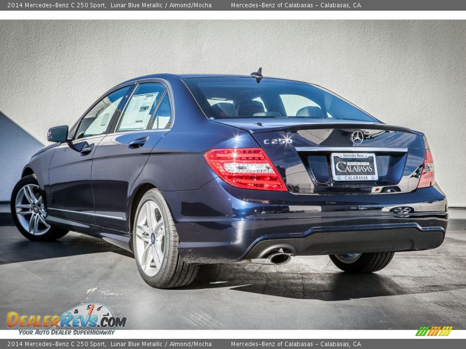2014 Mercedes-Benz C 250 Sport Lunar Blue Metallic / Almond/Mocha Photo #2