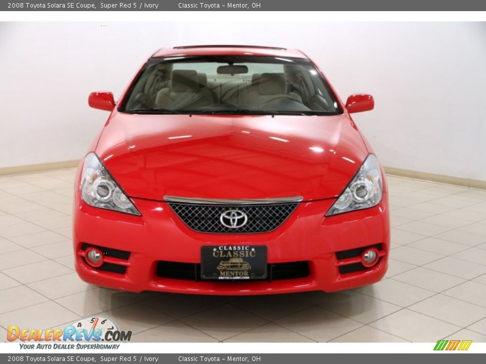 2008 Toyota Solara SE Coupe Super Red 5 / Ivory Photo #2