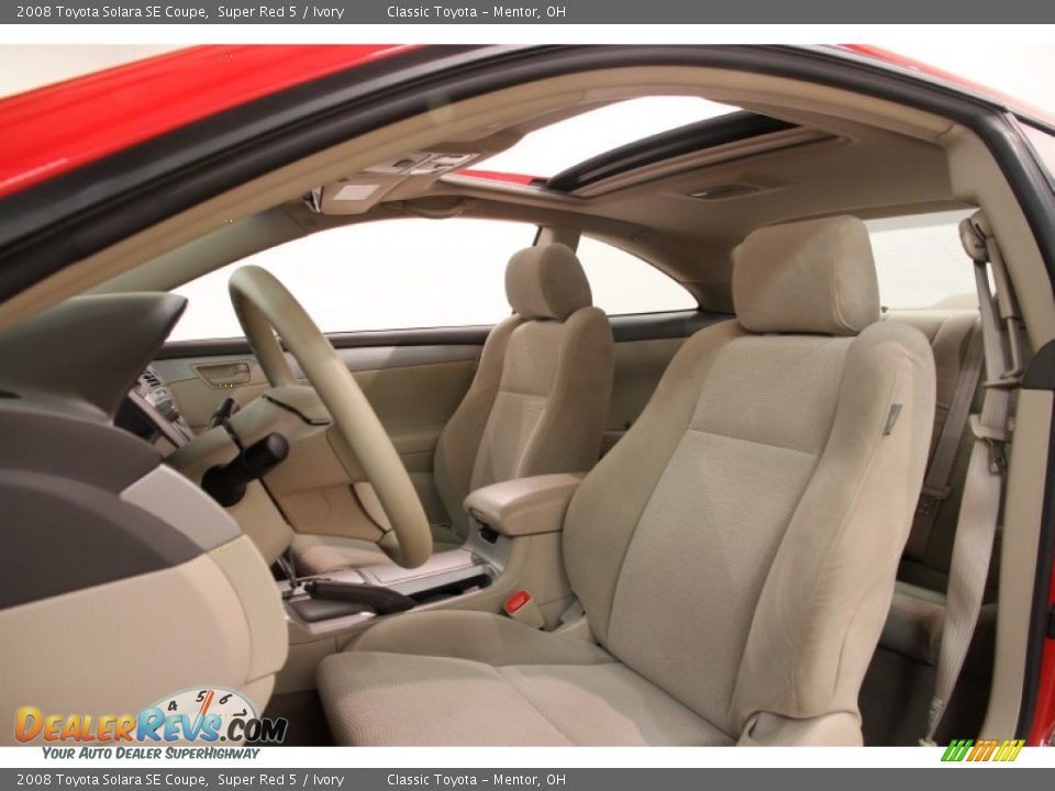 Front Seat of 2008 Toyota Solara SE Coupe Photo #6