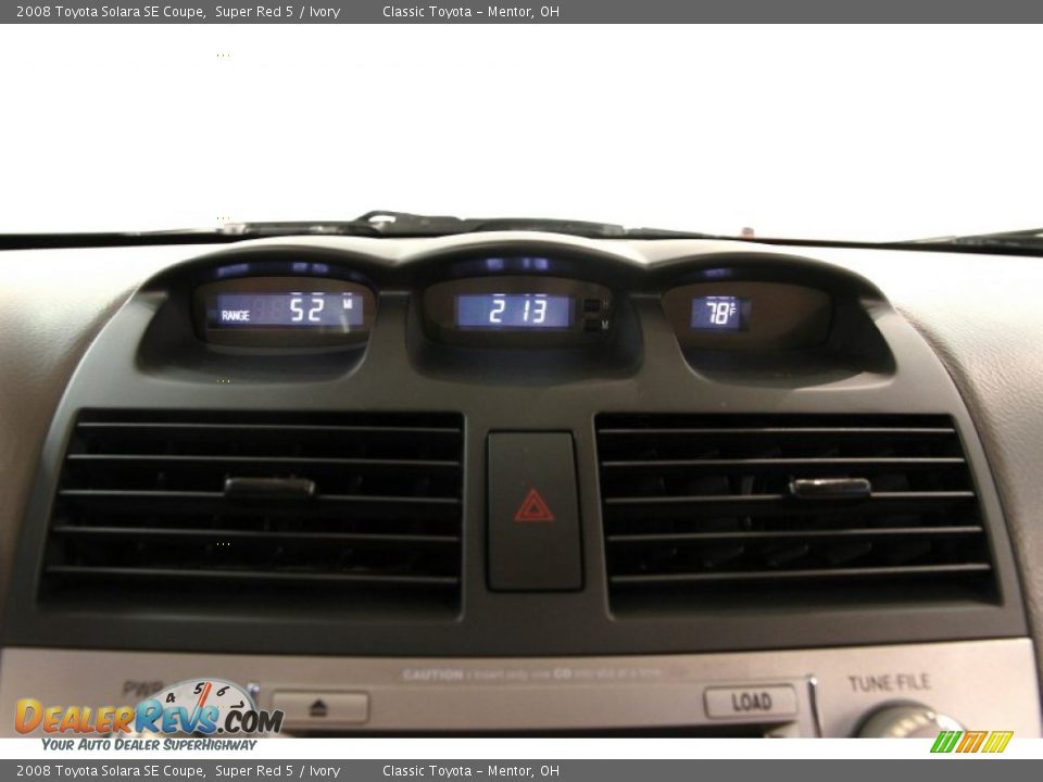 2008 Toyota Solara SE Coupe Super Red 5 / Ivory Photo #10