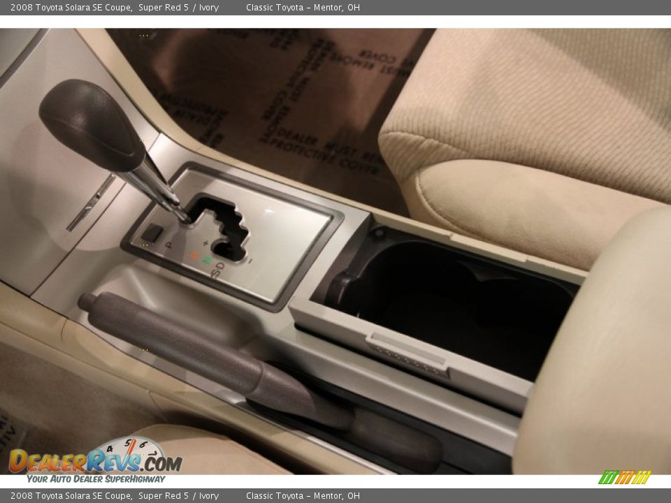 2008 Toyota Solara SE Coupe Super Red 5 / Ivory Photo #12