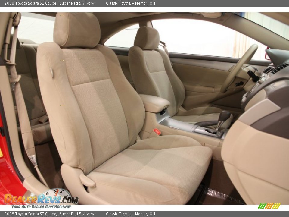 2008 Toyota Solara SE Coupe Super Red 5 / Ivory Photo #15