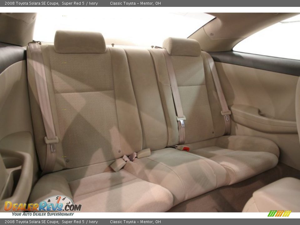 2008 Toyota Solara SE Coupe Super Red 5 / Ivory Photo #16
