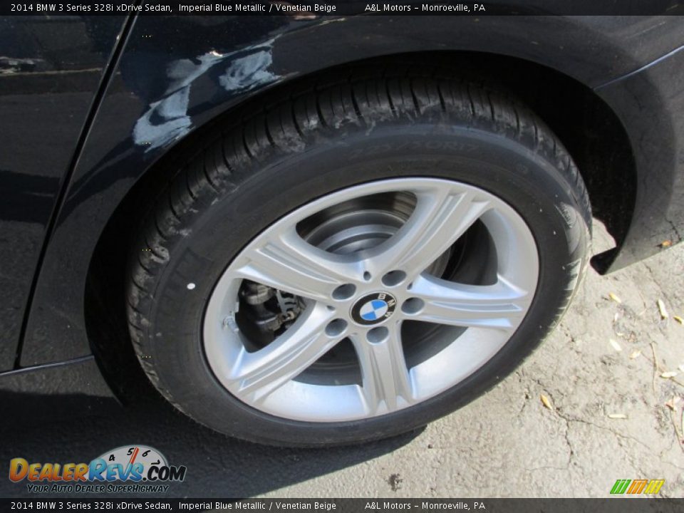 2014 BMW 3 Series 328i xDrive Sedan Imperial Blue Metallic / Venetian Beige Photo #3