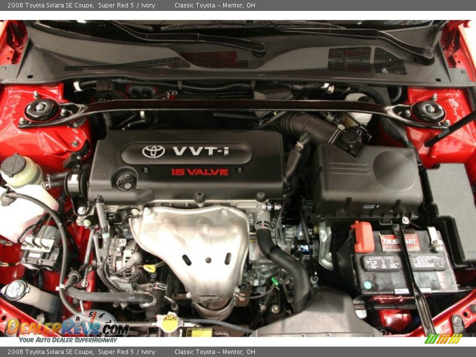2008 Toyota Solara SE Coupe 2.4 Liter DOHC 16-Valve VVT-i 4 Cylinder Engine Photo #19