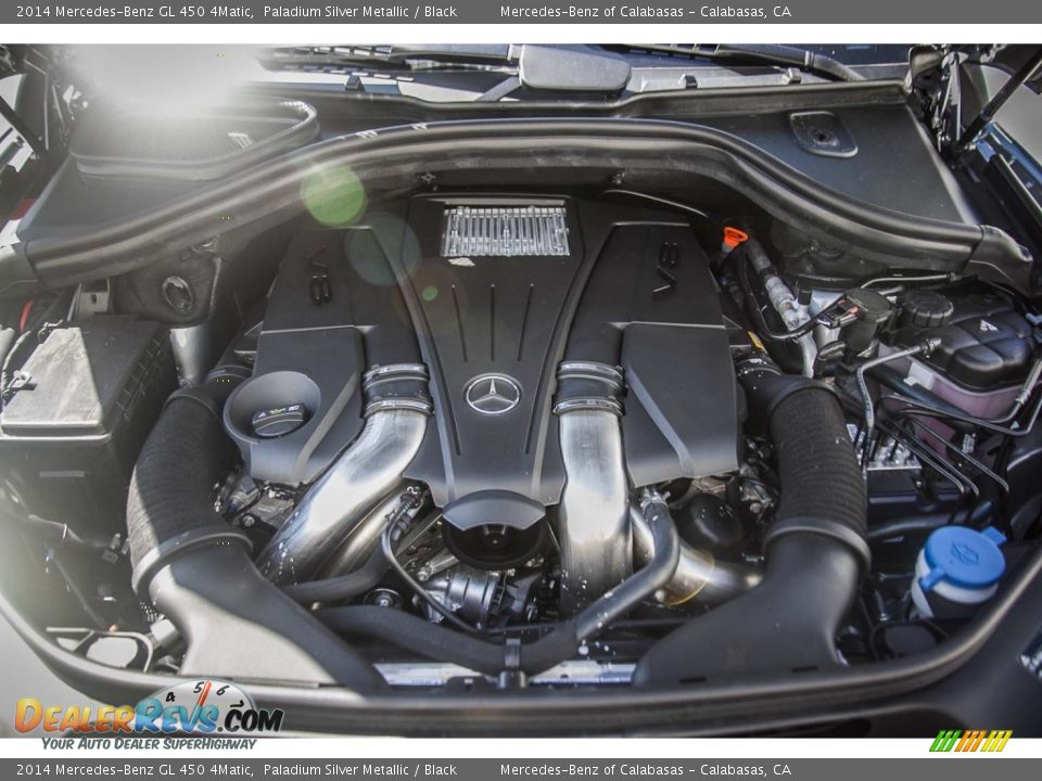 2014 Mercedes-Benz GL 450 4Matic Paladium Silver Metallic / Black Photo #9