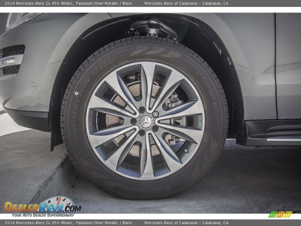 2014 Mercedes-Benz GL 450 4Matic Paladium Silver Metallic / Black Photo #10