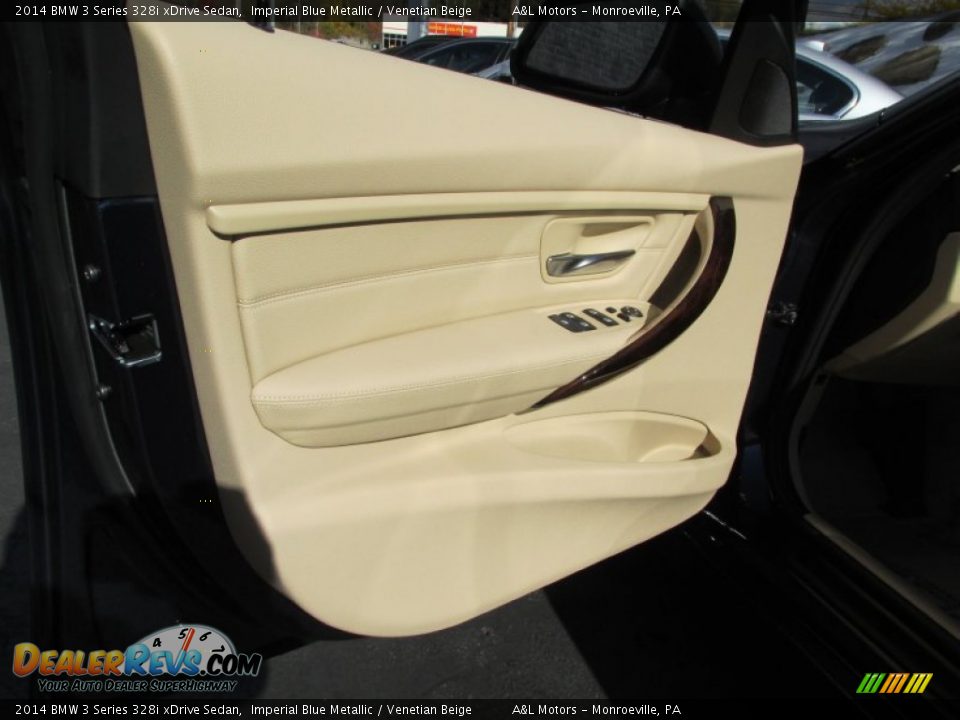 2014 BMW 3 Series 328i xDrive Sedan Imperial Blue Metallic / Venetian Beige Photo #9
