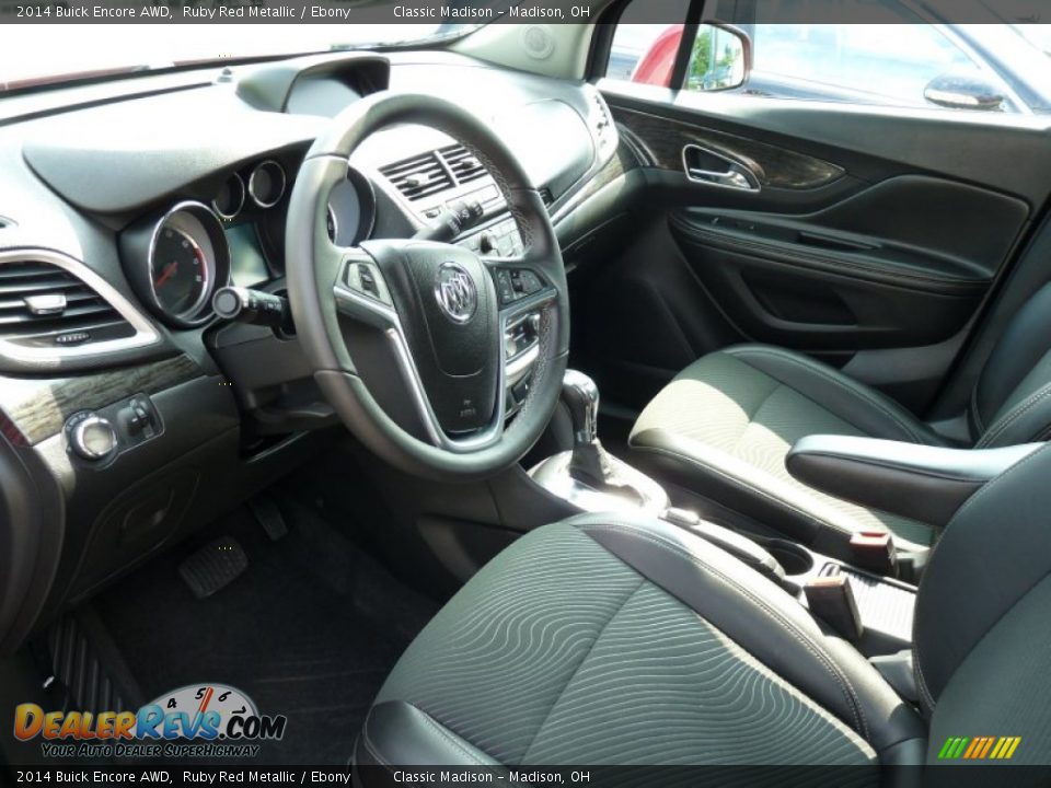 Ebony Interior - 2014 Buick Encore AWD Photo #4