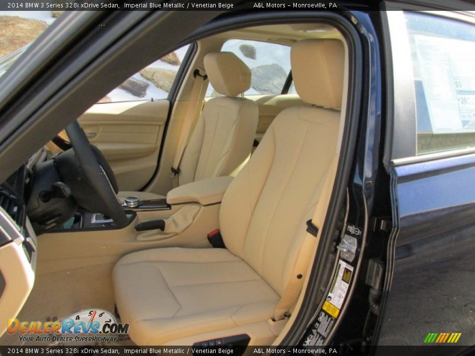 2014 BMW 3 Series 328i xDrive Sedan Imperial Blue Metallic / Venetian Beige Photo #11