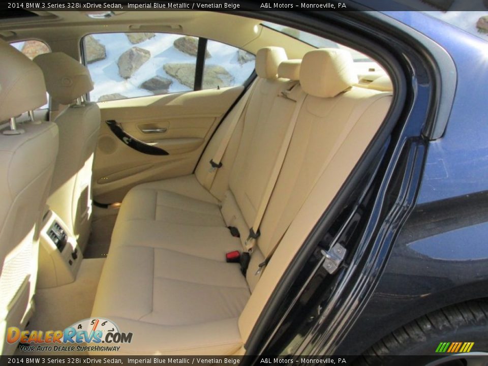 2014 BMW 3 Series 328i xDrive Sedan Imperial Blue Metallic / Venetian Beige Photo #12