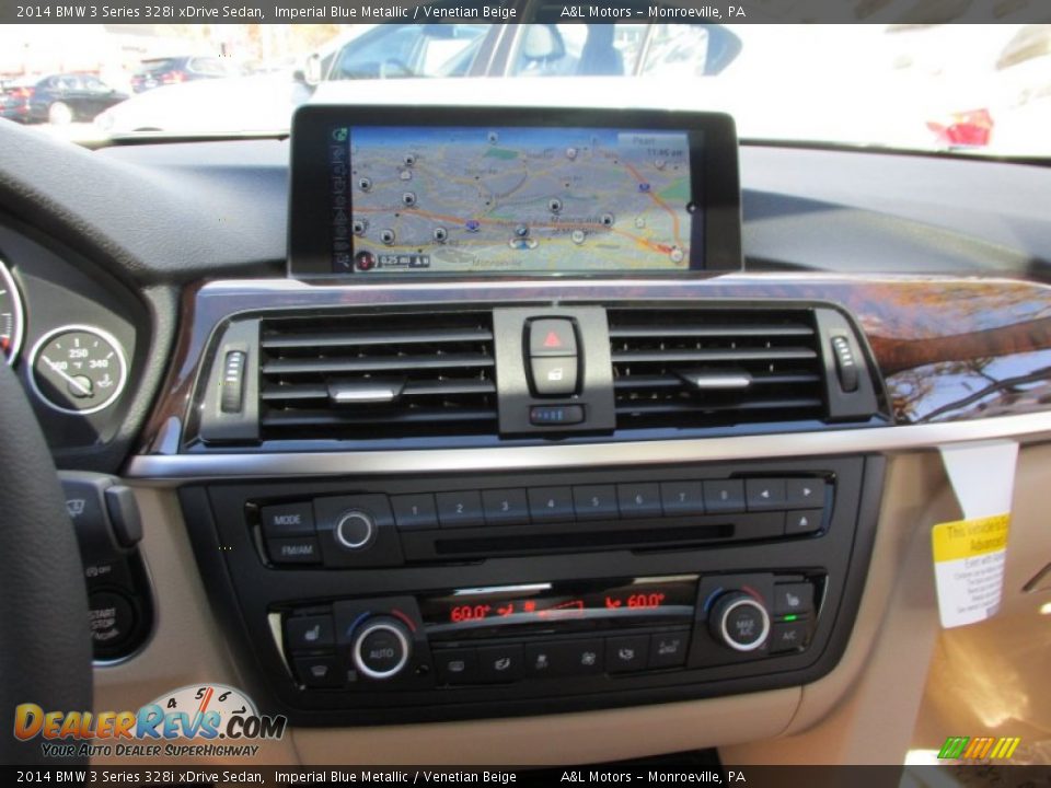 2014 BMW 3 Series 328i xDrive Sedan Imperial Blue Metallic / Venetian Beige Photo #14