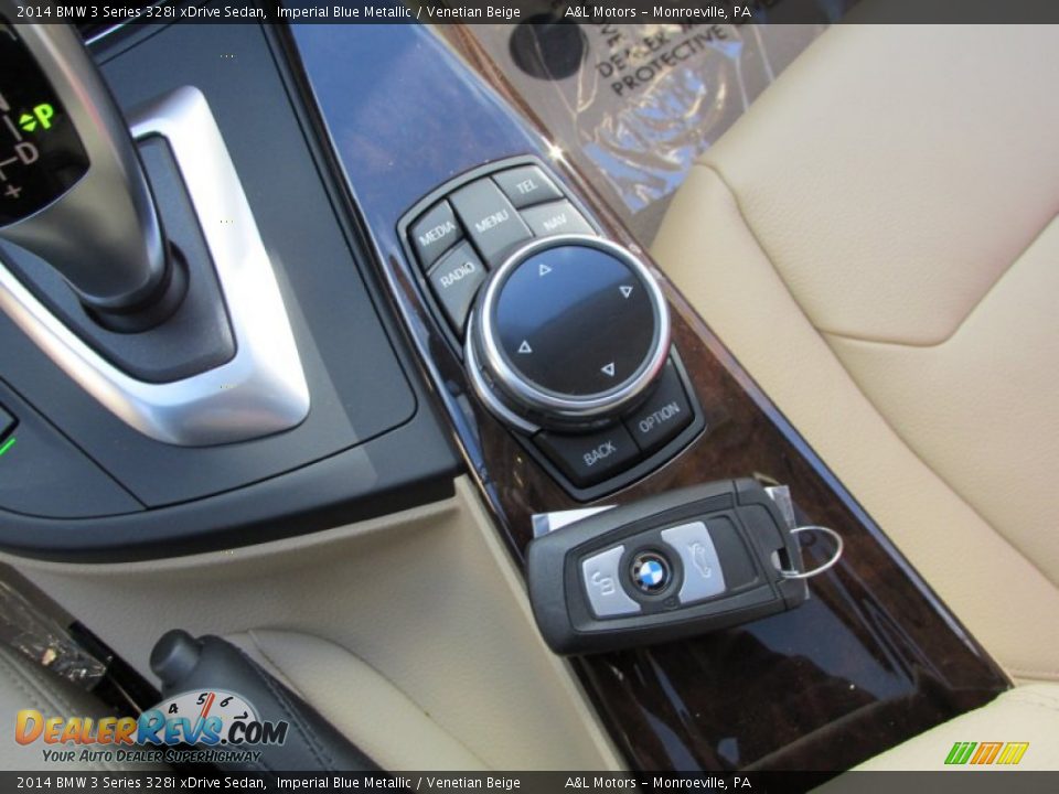 2014 BMW 3 Series 328i xDrive Sedan Imperial Blue Metallic / Venetian Beige Photo #16